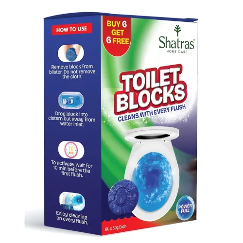 Image of Shatras Toilet Cleaner Flush Tank Blocks 12pcs