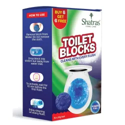 Shatras Toilet Cleaner Flush Tank Blocks 12pcs