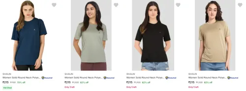 Image of Shaun Women's T-Shirts at minimum 70% Discount