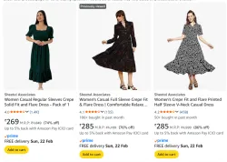 Sheetal associates womens dresses upto 86% discount