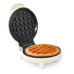 Sheffield Classic 550W Non-Stick Waffle Maker, Electric Snack Maker for Crispy Waffles & Waffle-Style Pancakes, Quick Breakfast Maker for Home Kitchen - White