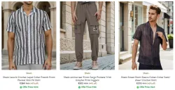 Shein Brand Mens Clothing @ Under ₹599