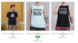 Shein Mens T-shirts Starting at just ₹199