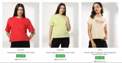 shein women t-shirts at minimum ₹ 199