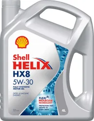 Shell Helix HX8 5W-30 Full-Synthetic Engine Oil (4 L, Pack of 1)