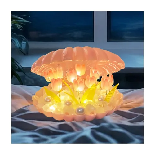 Image of Shell Tulip Night Light Decorative Nights Lamp