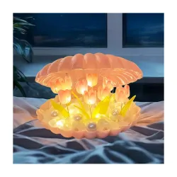 Shell Tulip Night Light Decorative Nights Lamp