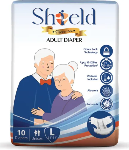 Image of SHIELD Premium Tape Style Adult Diapers 