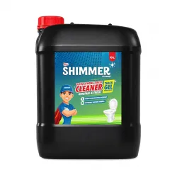 Shimmer Pro Max Black Toilet Cleaner - 10L | Professional Formula | Mega Refill Pack for Heavy Usage | Removes Tough Sta