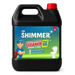 Shimmer Toilet Cleaner Liquid - 5L Mega Jar | Thick Bathroom Cleaning Liquid | Removes Tough Stains & Limescale