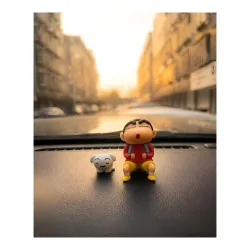 Shinchan with Shiro Car Dashboard Decoration