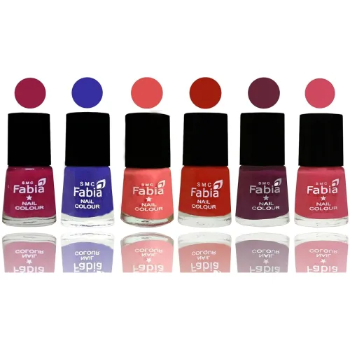 Image of Shine Bright Glossy Nail Polish Combo Set of 6 Nail Paint,02520