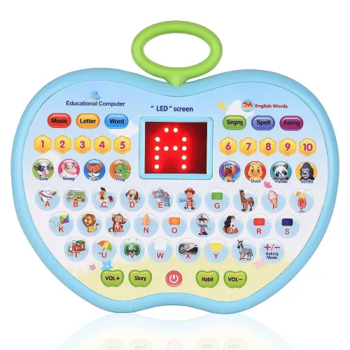 Image of SHINETOY AppleShape Educational Tablet Toy Study Game for 3+ Year 