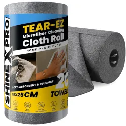 ShineXPro Microfiber Cleaning Cloth Roll, 20Pcs
