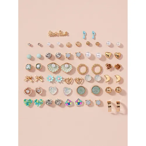 Image of Shining Diva Fashion 30 Pairs Earrings Combo Set 