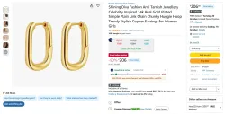 Shining Diva Fashion Anti Tarnish Jewellery Celebrity Inspired 14k Real Gold