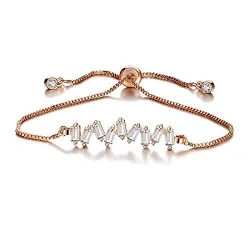 Shining Diva Fashion Full Crystal Charm Bracelet for Women