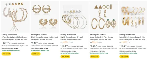 Image of Shining Diva Fashion Jewellery upto 92% discount 