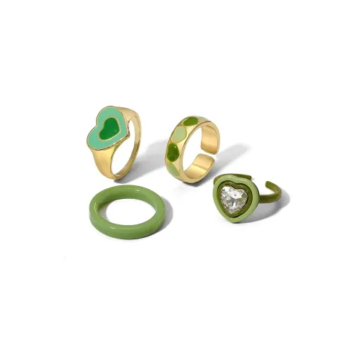 Image of Shining Diva Fashion Latest Stylish Colorful Chunky Y2K Aesthetic Gen Z Rings for Girls