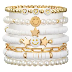 Shining Diva Fashion Latest Stylish Multilayer Boho Bohemian Bangle Bracelet