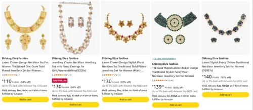 Image of Women's JEWELLERY upto 96% Discount