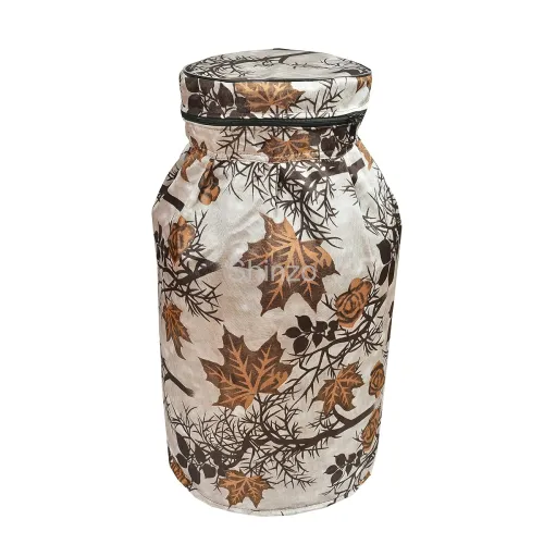 Image of Shinzo Cotton Washable Brown Color Designed LPG Gas Cylinder Cover 