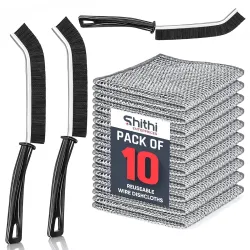 SHITHI 13-Piece Stainless Steel Wire Dishcloth Cleaning Set