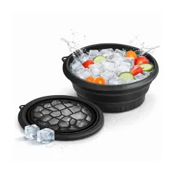 SHITHI Ice Face Bowl with Built-in Ice Tray for Ice Bath
