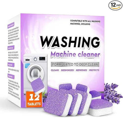 Image of SHITHI Washing Machine Cleaner Tablets – 12 Pcs, Lavender