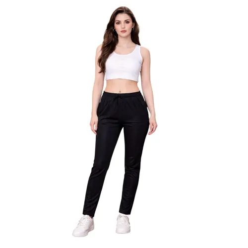 Image of Shiv Textiles Women's Polyester Solid Trackpant (Pack of 3 Track Pant)