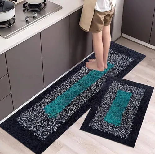 Image of SHIVIMPEX Cotton Floor Mat  (Multicolor, Pack of 2, Large)