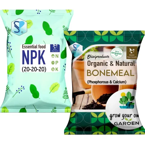 Image of Shiviproducts Combo - NPK 20 20 20 Macro nutrients and Organic Bone Meal | All Purpose Fertilizers for Gardening Plants 
