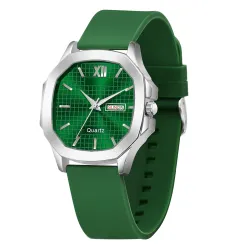Shocknshop Analog Octagonal Dial Silicone Wrist Watch