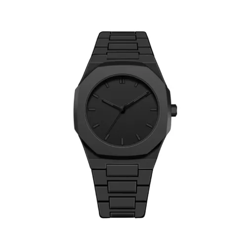 Image of Shocknshop Minimalist Creative Design Analog Full Black Chain Strap Wrist Watch