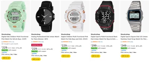 Image of Shocknshop Watches upto 87% Discount