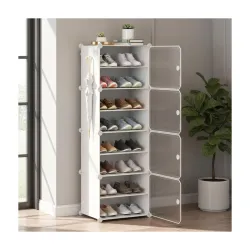 Shoe Rack Plastic for Home- Slipper Stand, Chappal Stand, Professional Multipurpose Printed Foldable Standing Comfort Ru
