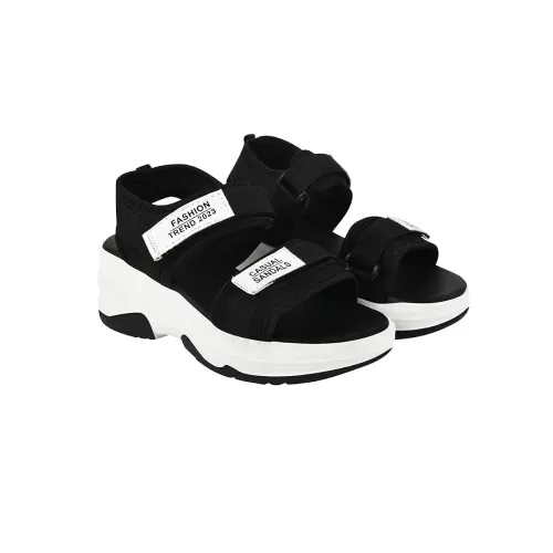 Image of Shoetopia girls Jojo Black Sandal - 4 UK (Girls-Jojo-Black)