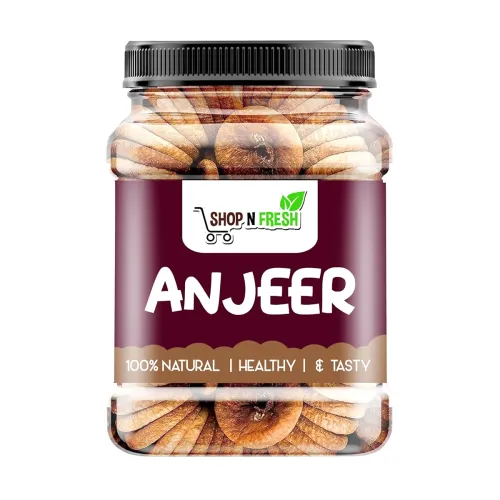 Image of SHOP N FRESH Anjeer 415g Premium Dried Figs | Afghani Anjeer Dry Fruits | High Fiber, Calcium Rich | Healthy Snack, Immu