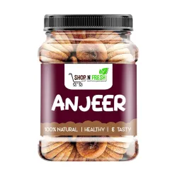 SHOP N FRESH Anjeer 415g Premium Dried Figs | Afghani Anjeer Dry Fruits | High Fiber, Calcium Rich | Healthy Snack, Immu