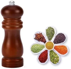 SHOPCIE Wooden Pepper & Salt Grinder