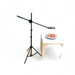 SHOPEE Overhead Phone Mount with 2M Tripod Stand and 70cm Boom Arm