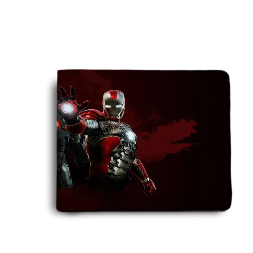 Image of ShopMantra Men's Wallet | Super Hero Action Mode Printed, Multi-Compartmental | PU Leather | Bi-Fold | 7 Card Slots | 2 