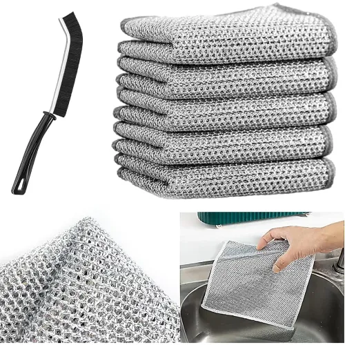 Image of SHOPPOFOBIX Multipurpose Non-Scratch Wire Dishcloth