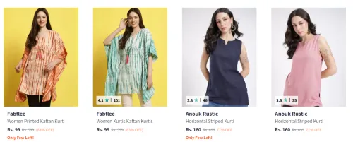 Image of Short Kurtis Starting ₹99