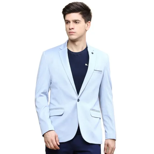 Image of SHOWOFF Men's Solid Beige Blazer