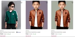 Shozuj Boys jackets upto 78% discount