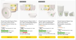 Shrayati Disposable Bagasse Products upto 73% discount