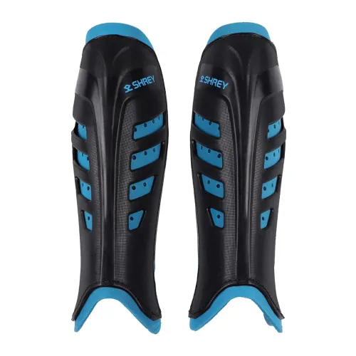 Image of Shrey Meta Shin Guards for Hockey (Black, L)