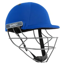 Shrey Performance Steel Batting Fixed Visor Cricket Helmet for Men's (Royal Blue, XL)