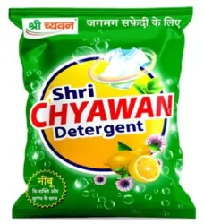 Shri Chyawan Detergent Powder- 1 kg |Lemon extracts | helps remove the toughest and darkest of stains on clothes & Dissolves Easily |Pleasing Fragrance|